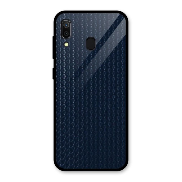 Blue Pattern Glass Back Case for Galaxy A30